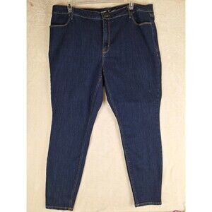 Old Navy Jeans Womens 24 Long Blue High Rise Super Skinny 43x30 Stretch  Pockets